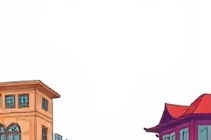 雾中列车都市悬疑剧封面，浓雾里缓缓进站的绿皮车厢